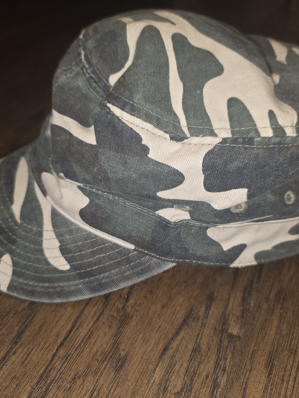 Women's Camouflage Cotton Military Cap - Green Camo - Picture 4 of 7
